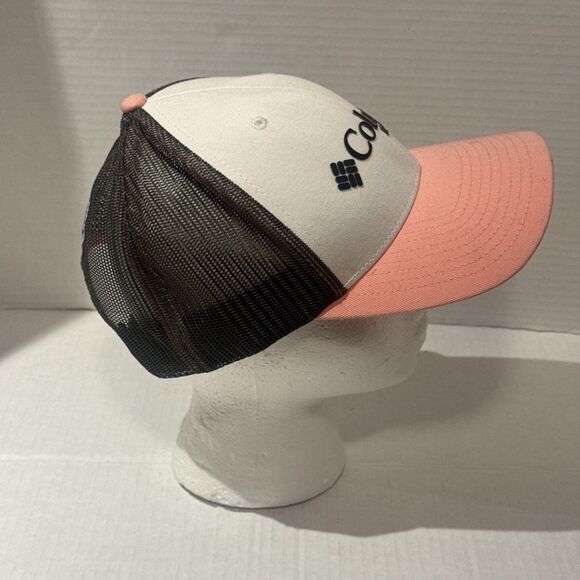 Columbia Pink Hunter Green & White Mesh Snapback Cap Unisex Adults One Size PFG - Picture 5 of 6